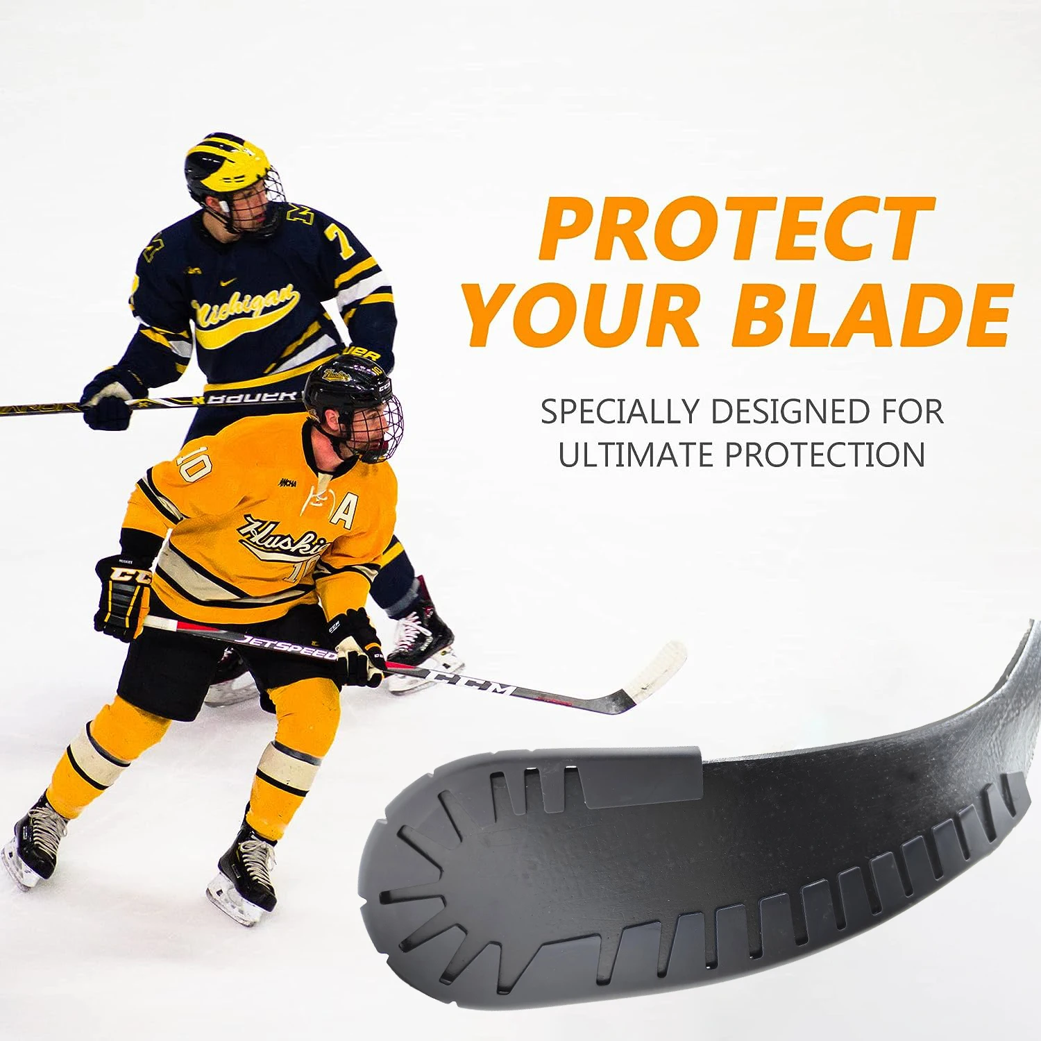 1/2Pcs Ice Hockey Stick Blade Protector PP Material Hockey Sticks For Ice Hockey Training Practice Hockey Accessories