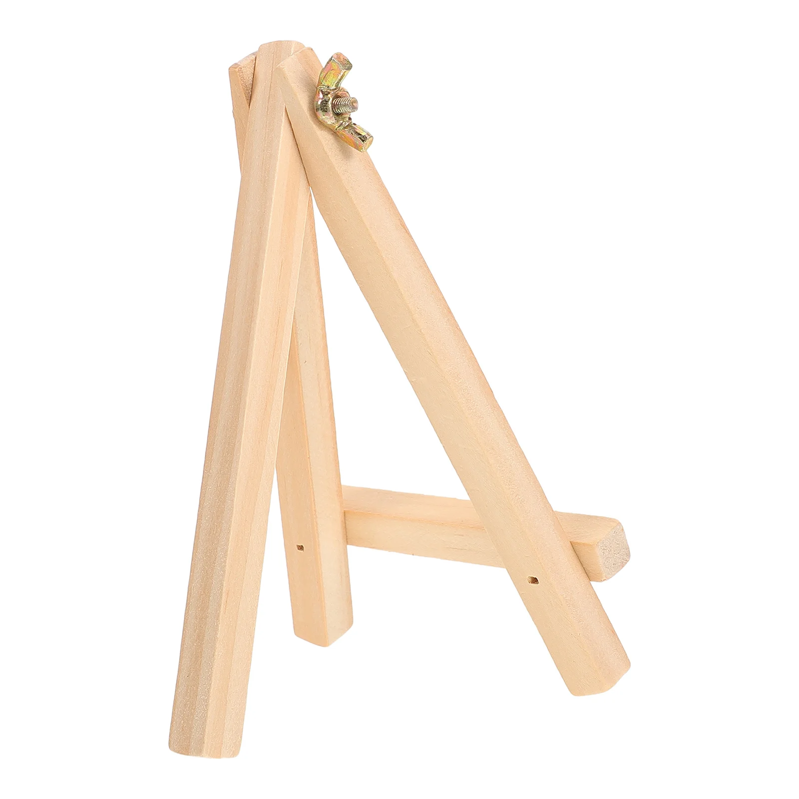 Toy Tabletop Wood Display Photo Frame Bracket Painting Triangle Easel Tripod A-Frame Child