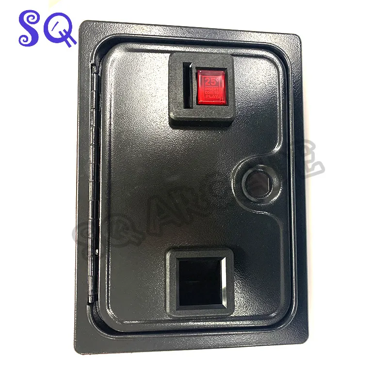 Arcade Single Token 25 Cent Coin Door Pinball Coin Acceptor With Switch For MAME Arcade Cabinet Pinball Machine Iron Game