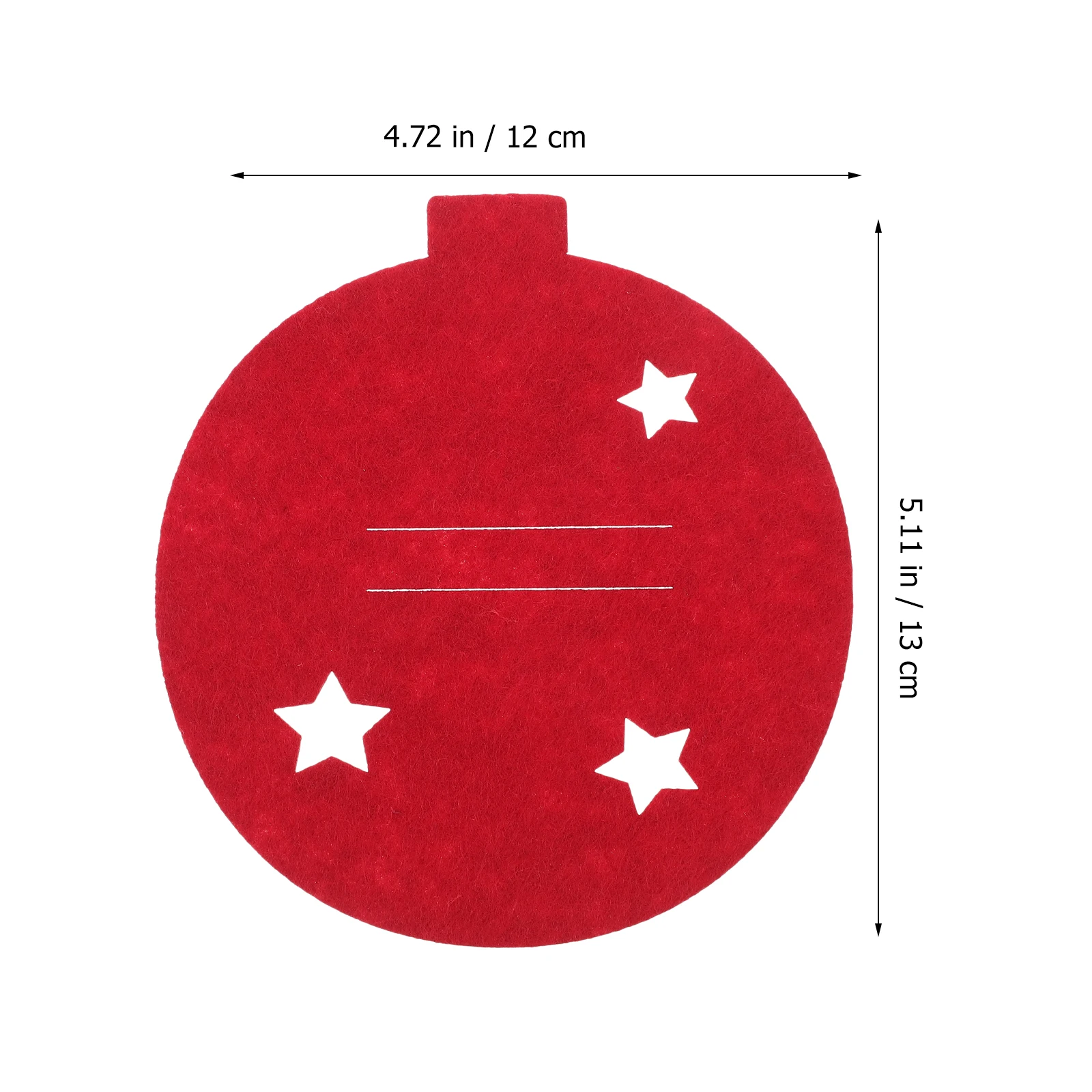 

8 Pcs Christmas Balls Cutlery Set Decorations Felt Cloth Party Tableware Holder