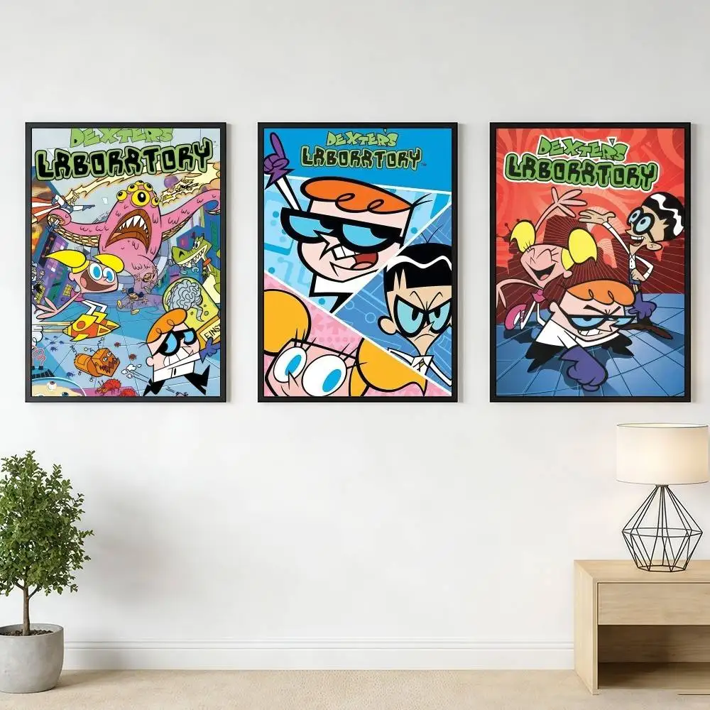 D-DextersS L-LabS CT Poster Stickers Art Print Retro Wall Decor Living Room Home HD Easy Hang Decor Birthday Gifts