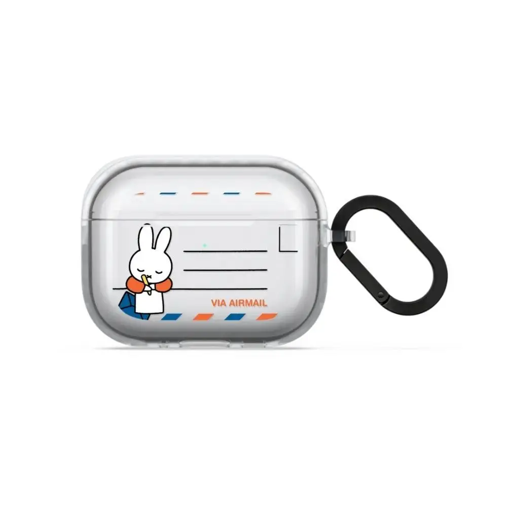 Estuche para Auriculares Kawaii Miffy, Lindo Estuche de Dibujos Animados para AirPods Pro 3, AirPods 4, AirPods Pro 2 de Cuarta Generación, el Mejor Regalo para un Amigo