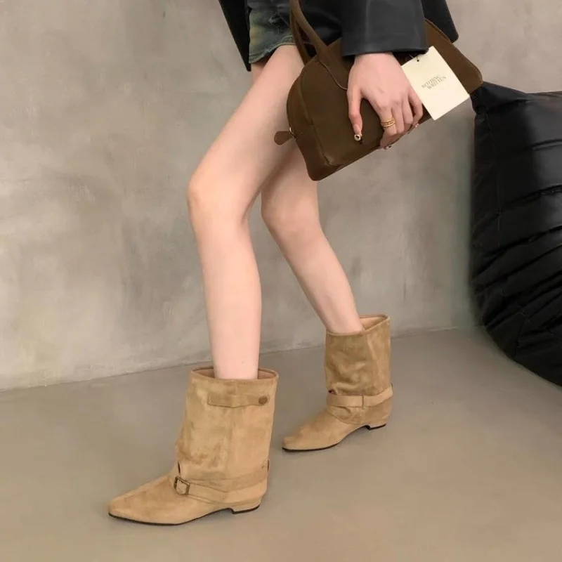รองเท้าบูทสั้นหัวแหลมสำหรับผู้ - Vintage And Modern Fashion บทวิจารณ์และราคา