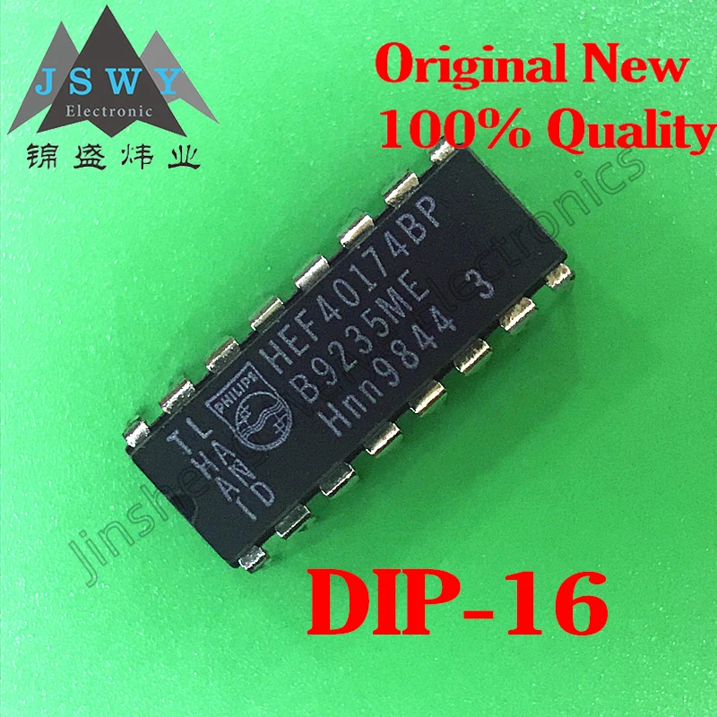 

(10/50 pieces) HEF40174BP DIP-16 6-bit D-type flip-flop with clear function CMOS logic chip In stock Fast shipping