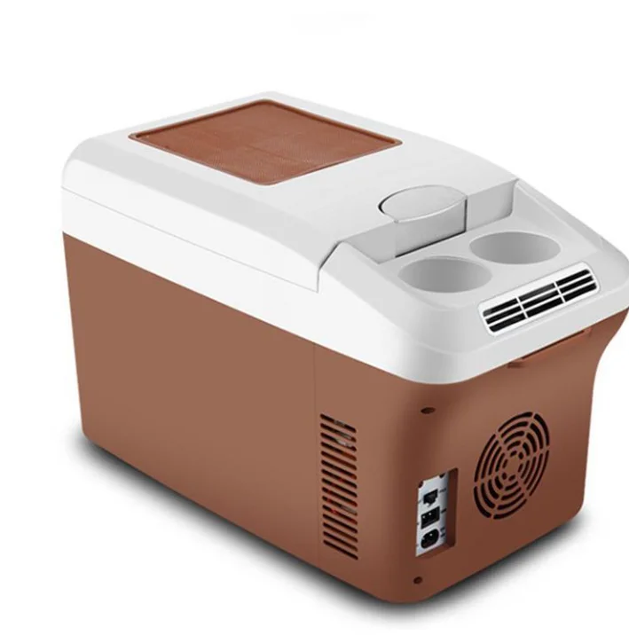 

Car Refrigerated Small Ice 15L Brown CNC Type 12V-220V Mini Refrigerator