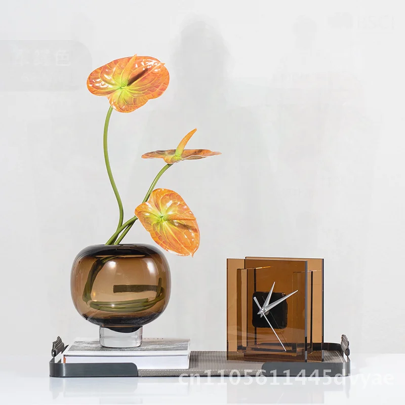 

Роскошная стеклянная ваза Carpenter с 13 лампами, высококачественные украшения для гостиной с маятником для цветочной композиции, мягкий декор