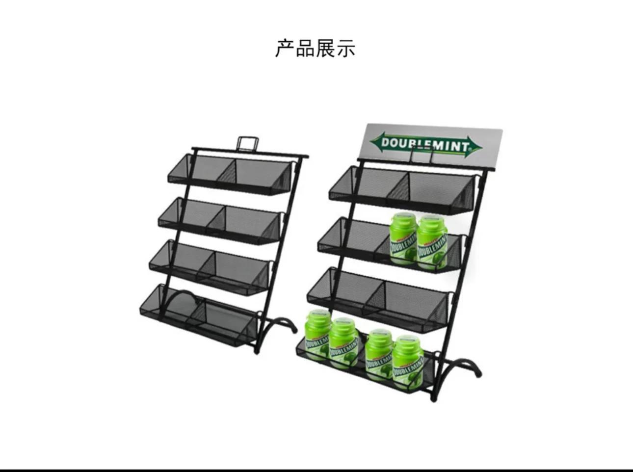 Convenience store cashier table display rack chewing gum chocolate paper towel candy snack rack storage rack