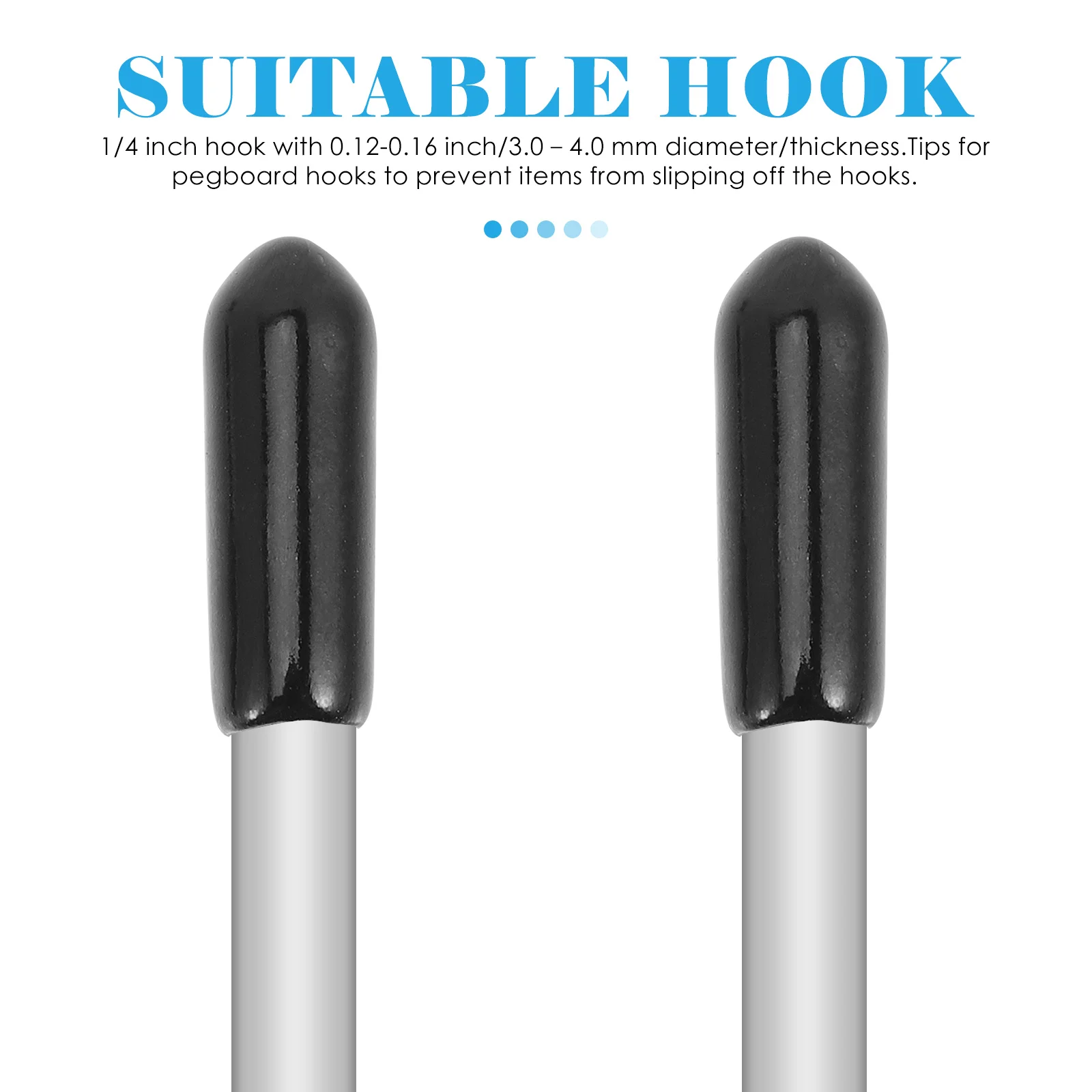 

500Pcs Pegboard Hook Lock Plastic Peg Hooks Fastener Hold Securely Peg Board Hook Retainers Non-Slip Pegboard Accessories