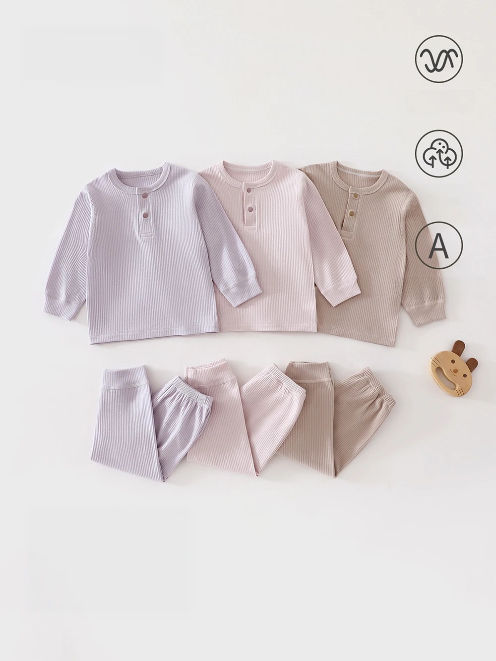 MILANCEL Baby Pajama 6M-3T Baby Sleepwear Autumn Breathable Toddler Girls Homewear Set 4 Colors Infant Boys Sleeping Pajamas