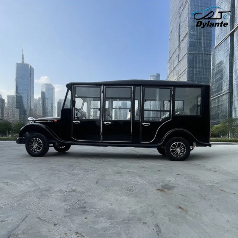 2025 رائجة البيع 5 8 11-مقعد عربة كهربائية عتيقة كلاسيكية 72 فولت 5000 واط عربات التي تجرها الدواب عربات الغولف لملعب الجولف ومنتجع للبالغين #4