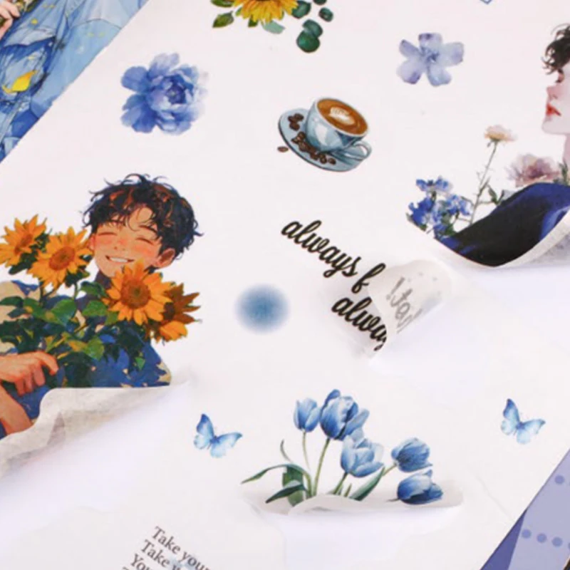 السيد ورقة ، سلسلة اعتراف كتاب ملصقات سلسلة رخيصة kawaii القرطاسية خمر الناس ملصقات الكرتولينا الفقرة سكرابوكينغ