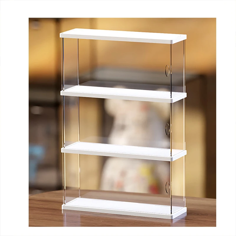 Blind Box Storage Doll Display Rack, Transparent Display Cabinet, Acrylic Open-Door Dust-Proof Building Block Display Cabinet