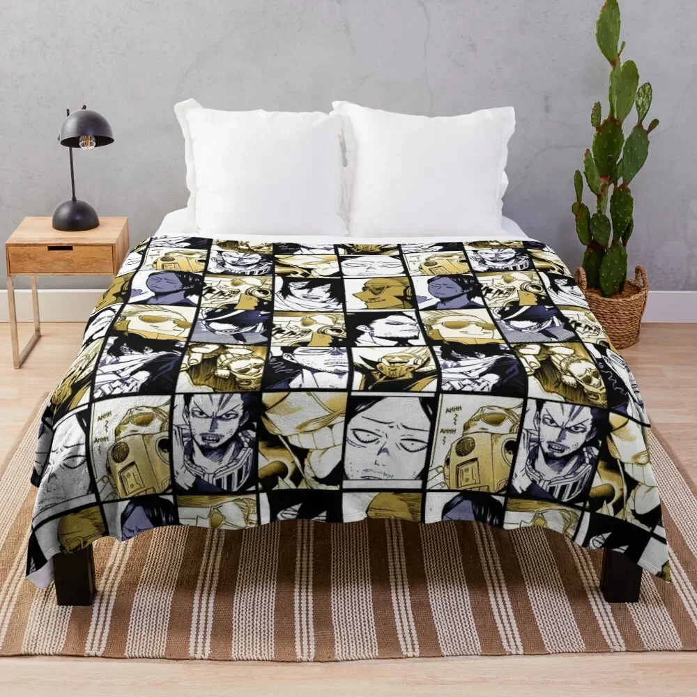 Aizawa and Present Mic- Mix collage color version Throw Blanket Decorative Sofa Cute bed plaid Blankets