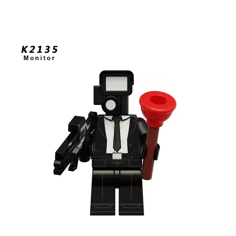 New KDL SWAT Skibidi Toilet Man Figures Anime Block Toys TvMan Titan Cameraman Speakerman Bricks Model Toy Birthday Gift - Image 38
