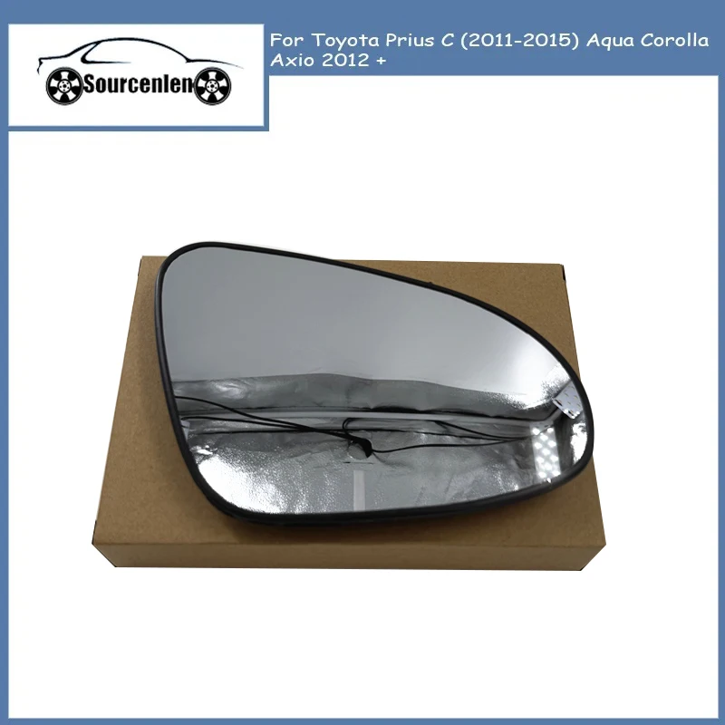 

Car Heated Mirror Glass For Toyota Prius C (2011-2015) Aqua Corolla Axio 2012 + 87931-52D70 87961-52D50