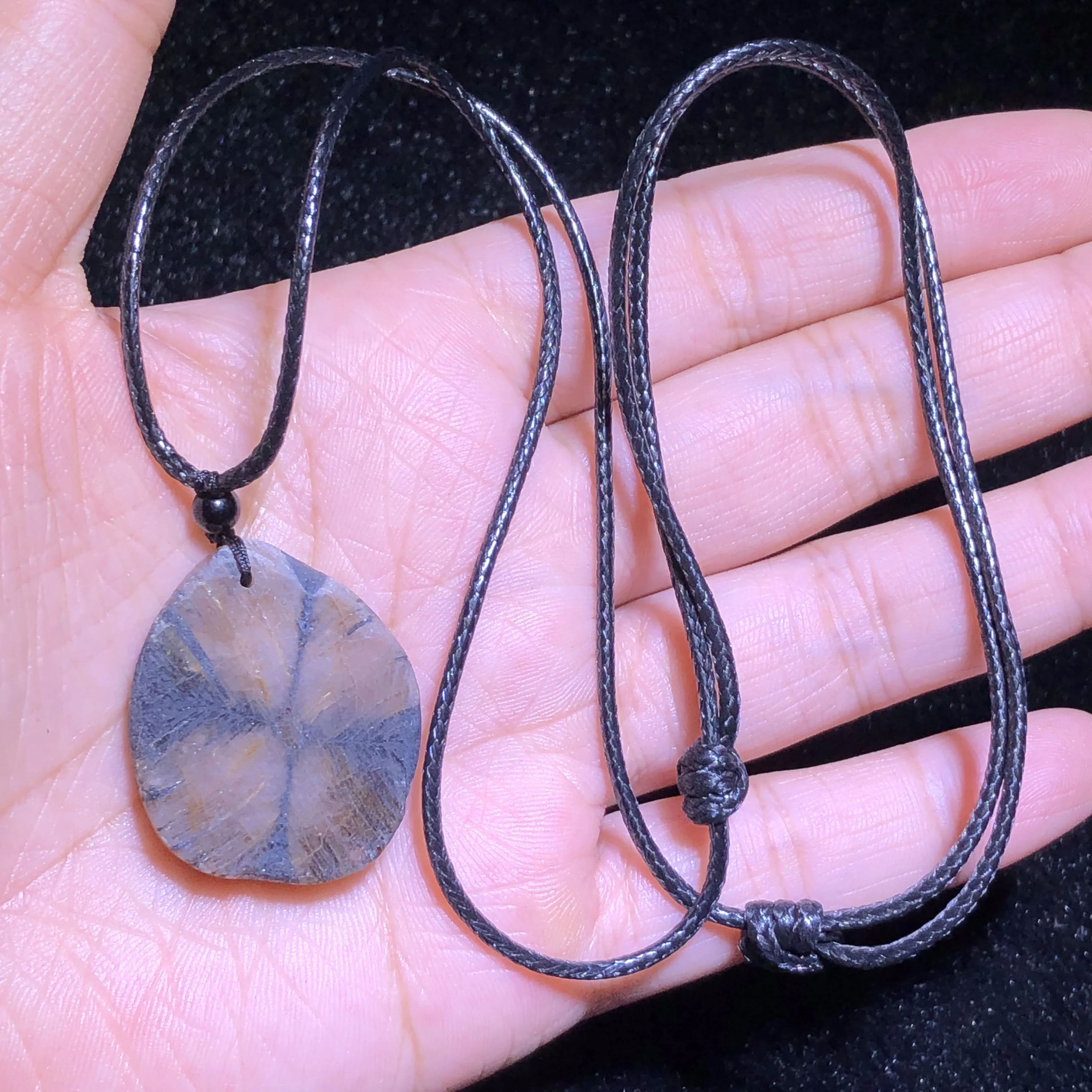 1 Pc Fengbaowu Natural Chiastolite Tumbled Stone Slice Jewelry Making For Pendant Fashion Jewelry Gift DIY Accessories