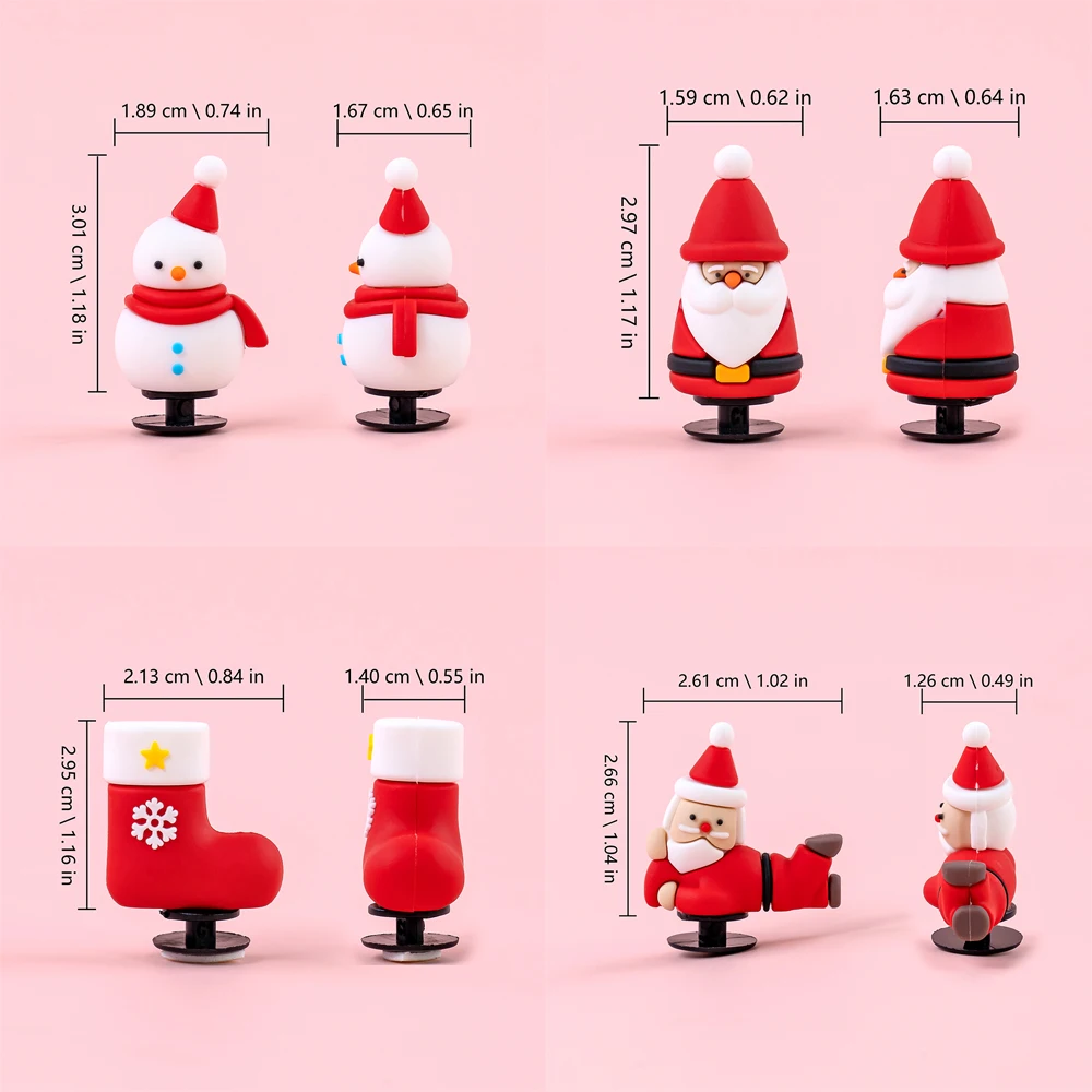 1/9/18 قطعة عيد الميلاد ثلاثية الأبعاد إكسسوارات الأحذية السحر شجرة عيد الميلاد ثلج الأحذية الديكور للنساء الاطفال هدية يناسب جميع قباقيب دبوس الجينز #6