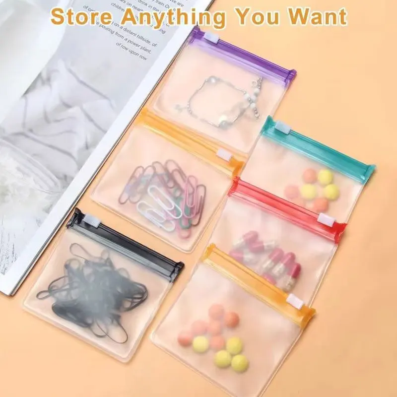 20pcs EVA Transparent Thicken Package Bags Organizer Classification Bag Display Packaging Storage Self Sealing Pouches Packaging