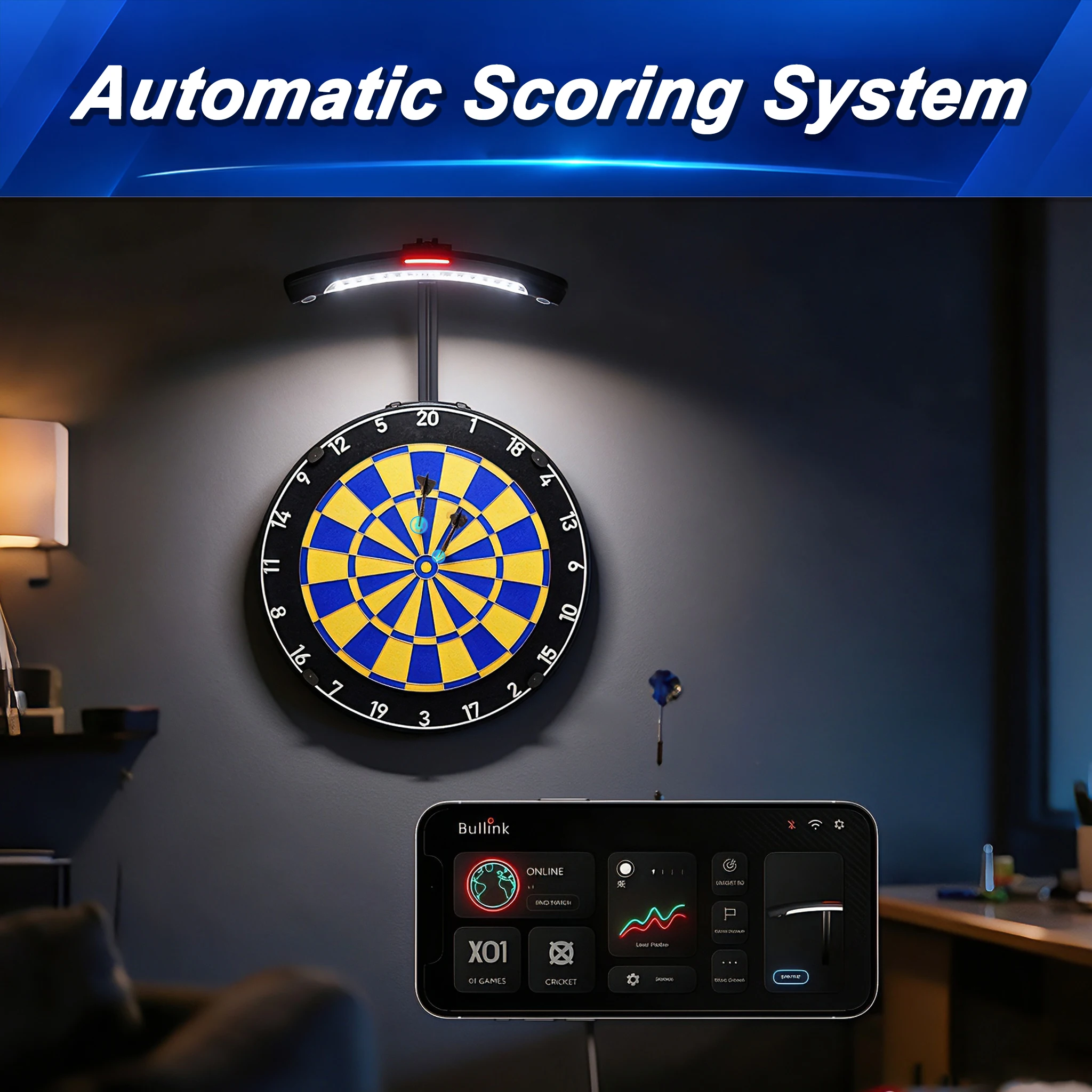 2026 Digital Dart Scoring System Auto Dart Scoring Kit Electronic Real Time Dart Score Counterpromote sales