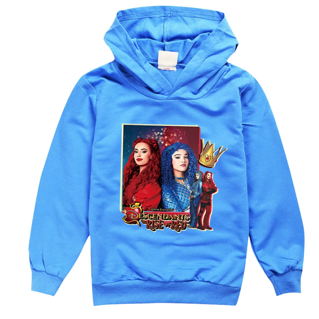 Descendants 4 Kids Hoodie The Rise of Red Sweatshirt Baby Girls Spring Hooded Pullover Cartoon Printed Long Sleeve Shirt Clothes