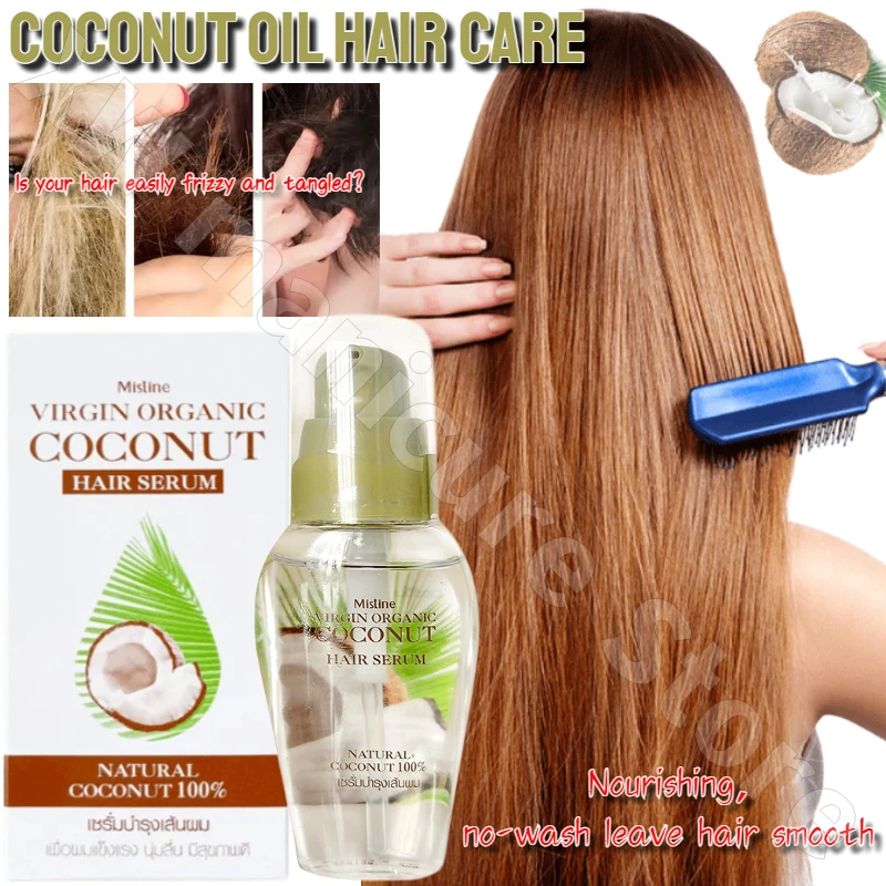 

Coconut Oil Hair Plant Care Essential Oil Nourishes Leave-In Restores Shine Improves Frizz Hair and Scalp Care Hair Care 35ml