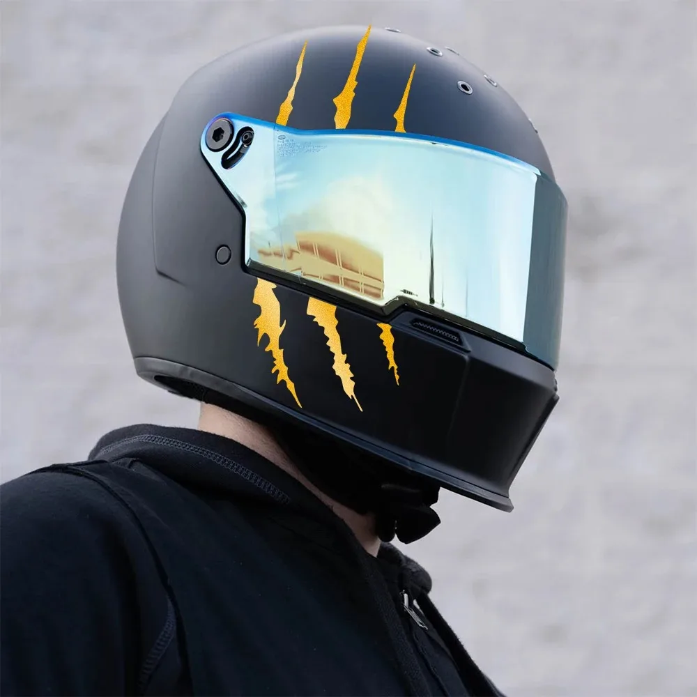 

Персонализированные наклейки для мотоцикла Monster Ghost Claw, водостойкий передний обтекатель мотоцикла, гоночный шлем, декоративные виниловые наклейки