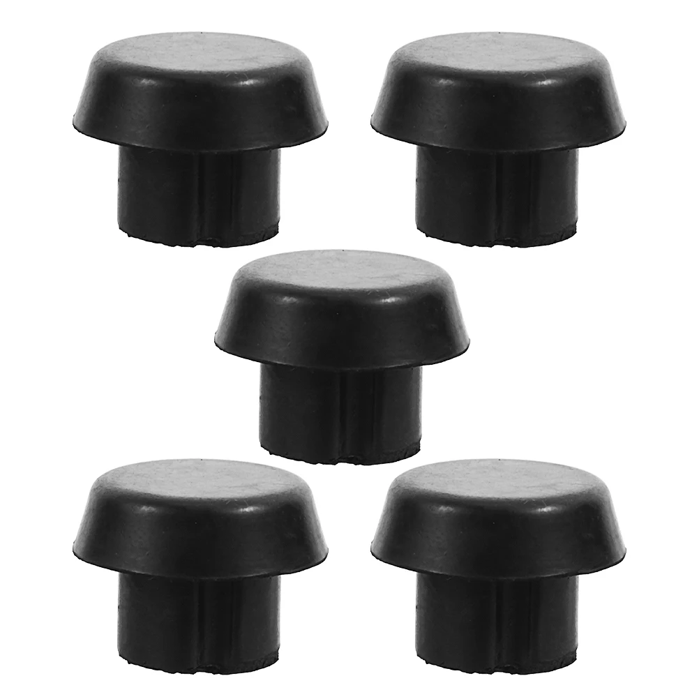 

5pcs Billiard Cue for Pool Table Accessories Black 8 End Cap Stabilizer Durable Protective Stopper Professional Home