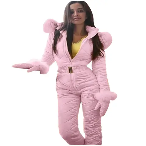 패션 여성 스키 착용 까마귀 재킷 야외 스포츠 지퍼 꽉 끼는 원피스 레저 스키 착용 클래식 절묘한 의상