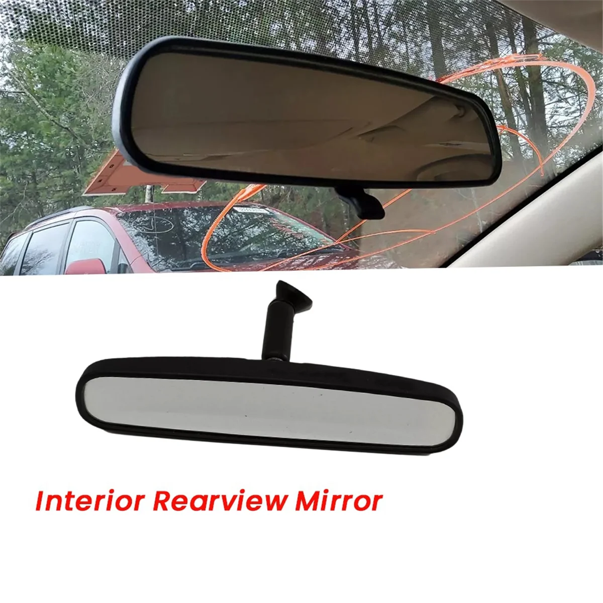 Car Interior Rearview Mirror 84703-71L00 For Suzuki Swift 11-16 SX4 S-Cross Inside Mirror Glass E11025617 8470371L00