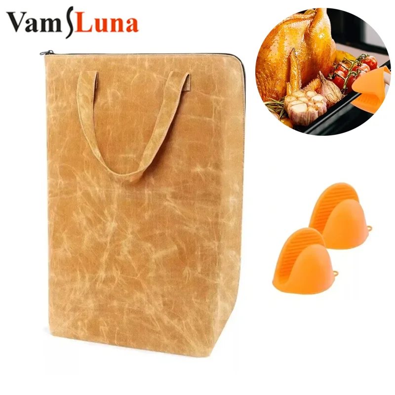 

Reusable BBQ Insulation Blanket - Heat-Resistant Grill Cover with Handles for Locking in Juices & Flavor - Heavy Duty Outdoor Co