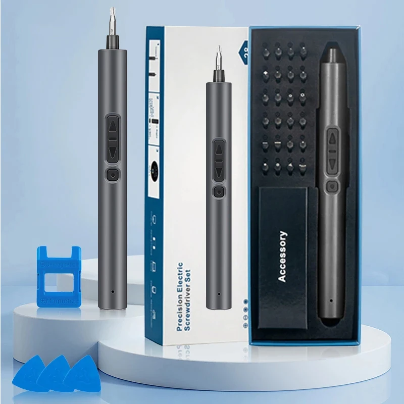 28 in 1 Electric Screwdriver Precision Set Power Tool Kit Rechargeable Wireless Mini Small Magnetic Bits for Xiaomi Cell Mobile