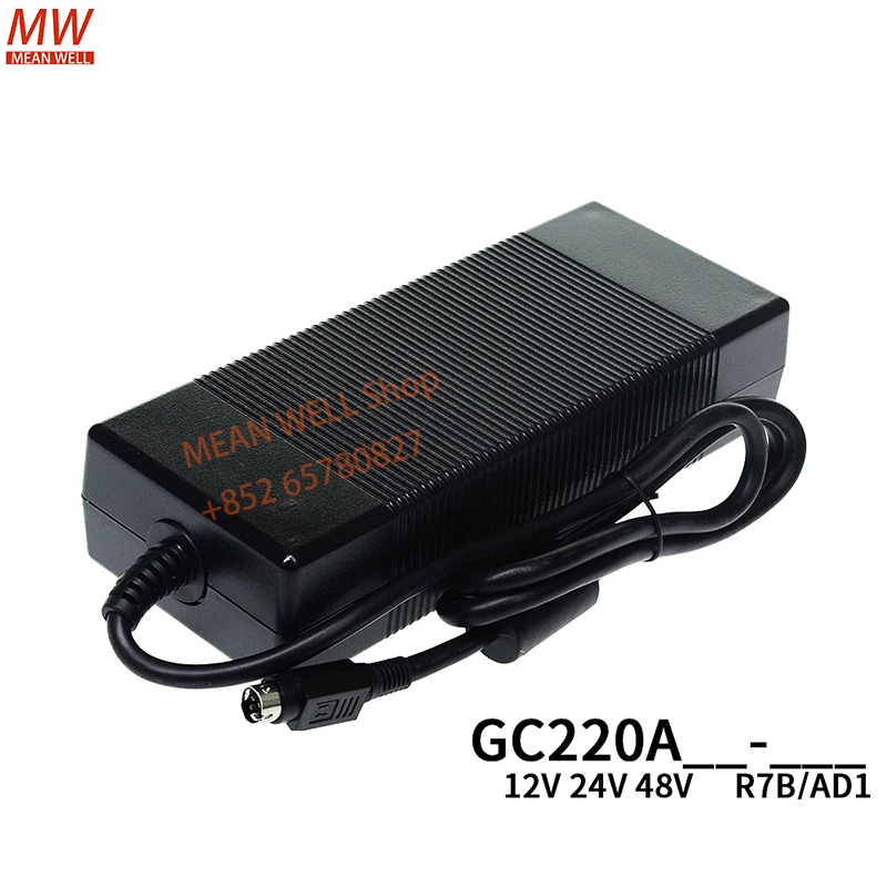 MEAN WELL 220W Single Output Rechargeable Battery Charger GC220A12-R7B GC220A24-R7B GC220A48-R7B AD1 Energy Saving Power Adapter