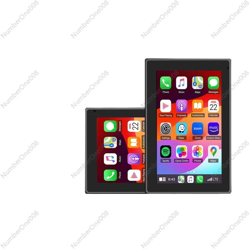 

7-дюймовая беспроводная автомобильная навигационная система CarPlay | Поддерживает горизонтальные и вертикальные режимы экрана, проводное и беспроводное соединение.