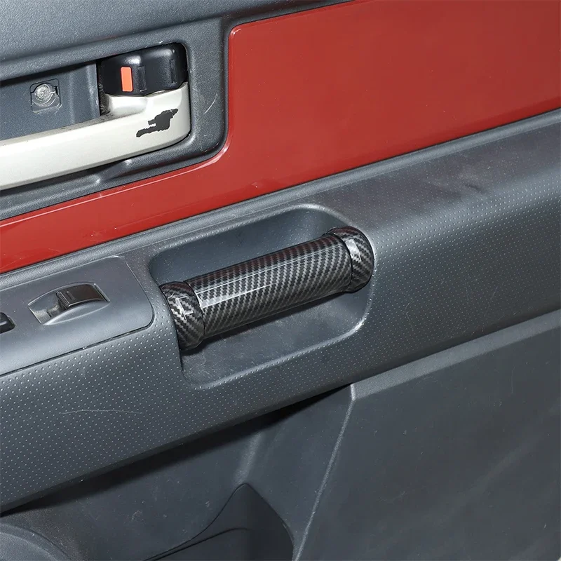 

metyoucar For Toyota FJ Cruiser 2007-21 Car Inner Door Panel Handle Protective Cover Decorative Sticker Interior Car Accessories