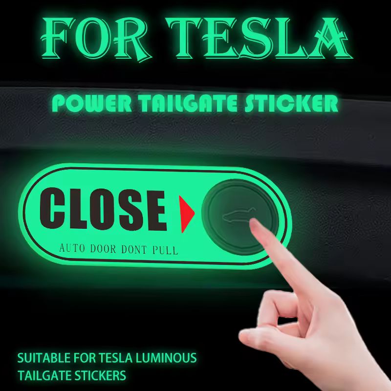 Autocollant de hayon électrique Tesla, ouverture automatique, ne tirez pas l'autocollant lumineux d'avertissement