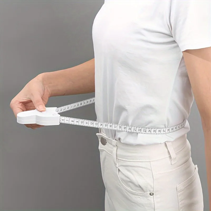 Portable Retractable Body Measuring Tape Random Color Accurate Waist Hip Arm Thigh Circumference Measure Ruler Fitness Accessory
