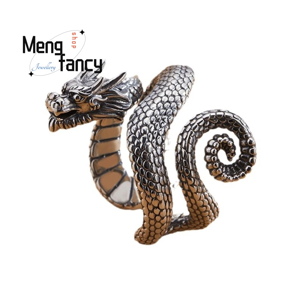 

New Coiled Dragon Ring Index Finger Is Unique Stylish, Retro And Versatile Fashion Jewelry Exquisite Best Selling Elegant Luxury