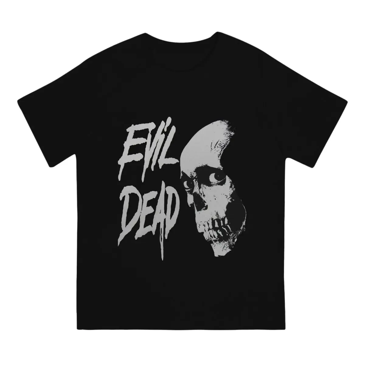 Horror Movie Man's TShirt Evil Dead Crewneck Short Sleeve Fabric T Shirt Humor High Quality Gift Idea