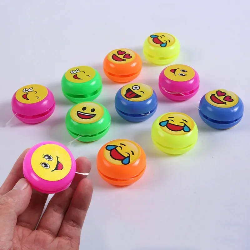 15Pc Cute Smile Mini Yoyo Yo Yo Gadget Interesting outdoor Toys for Kids Birthday Party Favors Pinata Filler Kindergarten Prizes