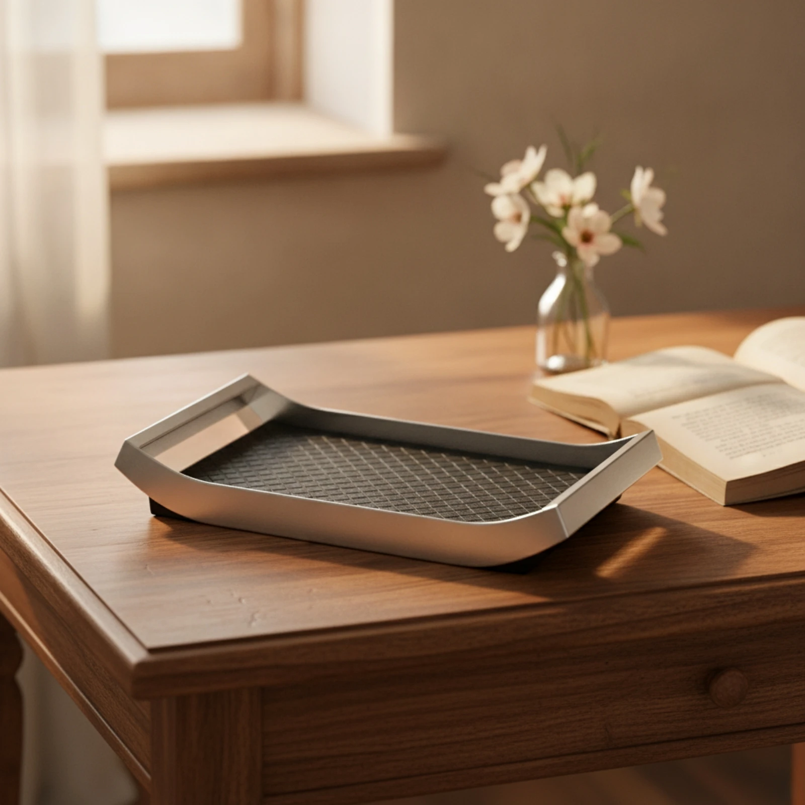 tray-with-leather-base-shallow-profile-valet-tray-desktop-storage-organizer-elegant-desktop-organizer-premium-for-entryway