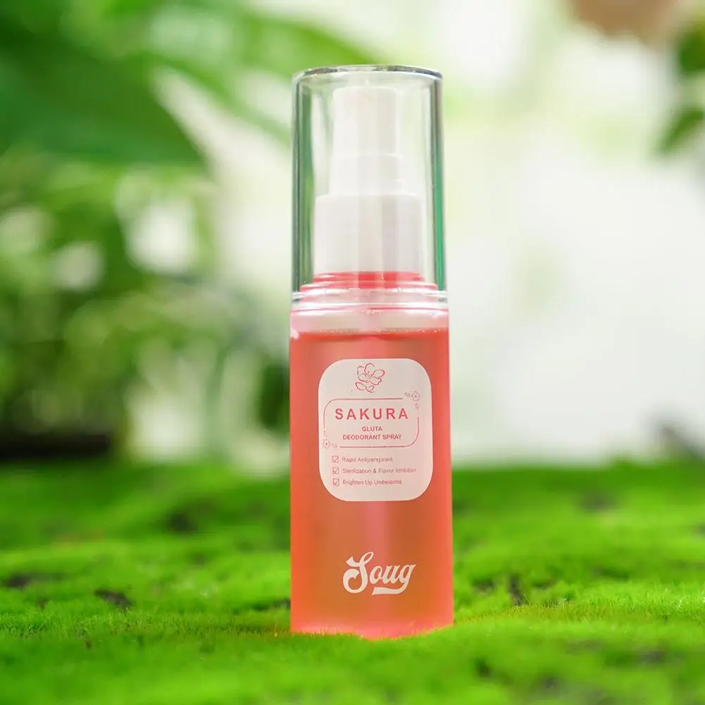 

High-end Sakura Gluta Deodorant Spray Brighten Up Underarms 50ml Care Body Antiperspirant Q7Z8