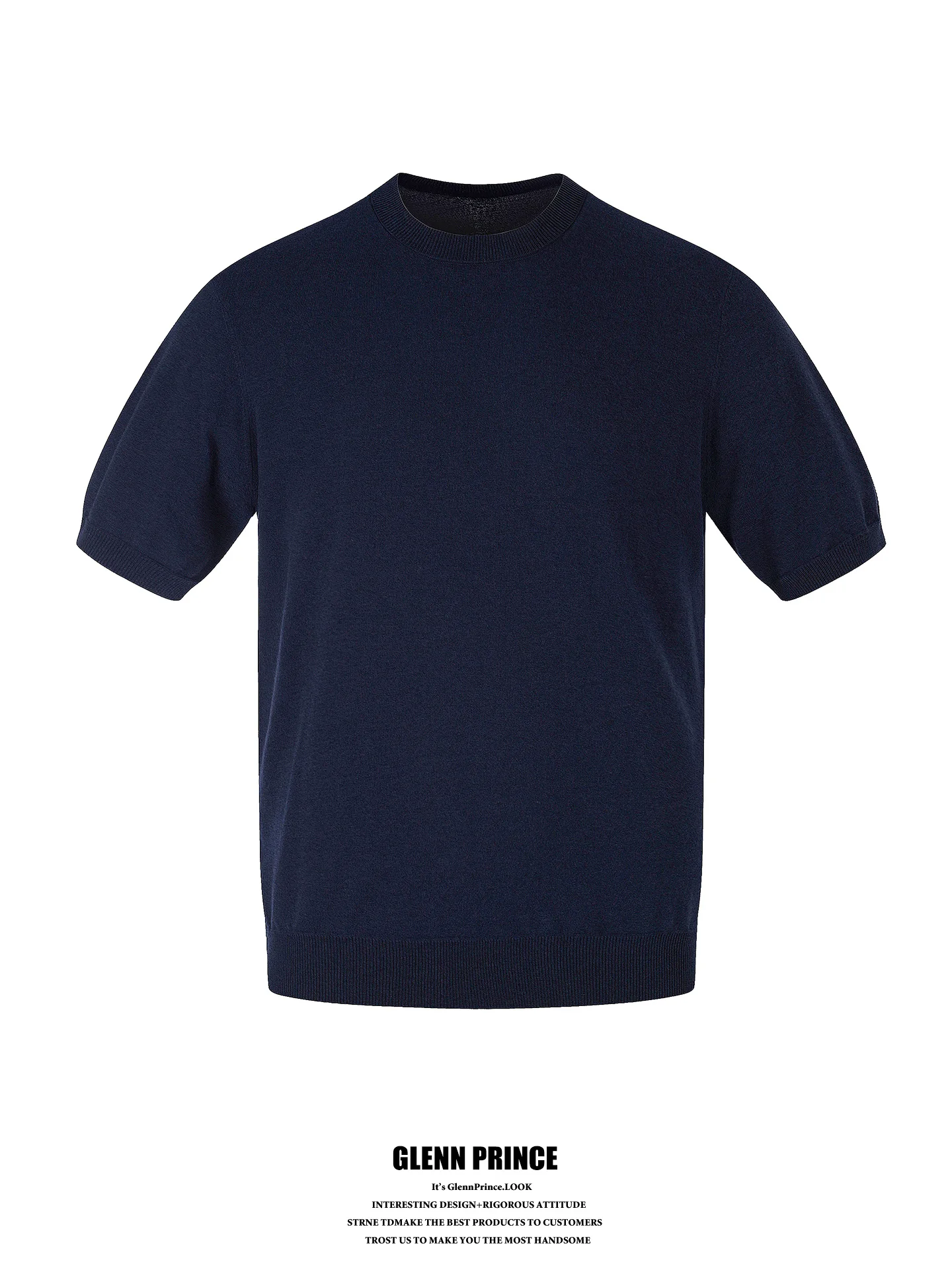 

Cleanfit Basic Knitted Short Sleeve T-Shirt Men's Slim Fit Summer Versatile Pure Color GPstudio Fashion Trend Youth Popular