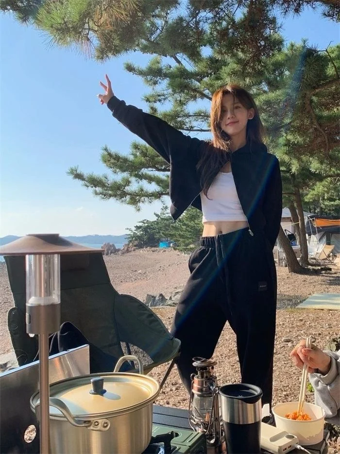 Nowy Jesienno-Zimowy Zestaw Damski: Bluza z Kapturem, Kurtka Casualowa, Ośmiokolorowa Bluza Milk Th*bar*net Dongdaemun, Odzież Wierzchnia, Płaszcz