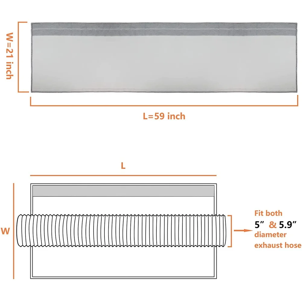 For Standard Exhaust Hoses Energy Efficient Cover Insulated Hose Wrap Home Cooling Solutions Portable Air Conditioner Hose Cover