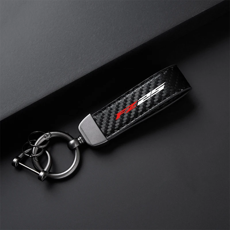 High-Grade Leather Motorcycle Keychain Holder Keyring For Yamaha MT25 MT-25 FZ25 MT 2015-2021 Accessories