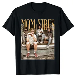 90'lı anne Vibes komik anne hayat anneler günü Mama hediye kadın moda T-Shirt Vintage stil grafik Tee anne doğum günü kıyafetleri