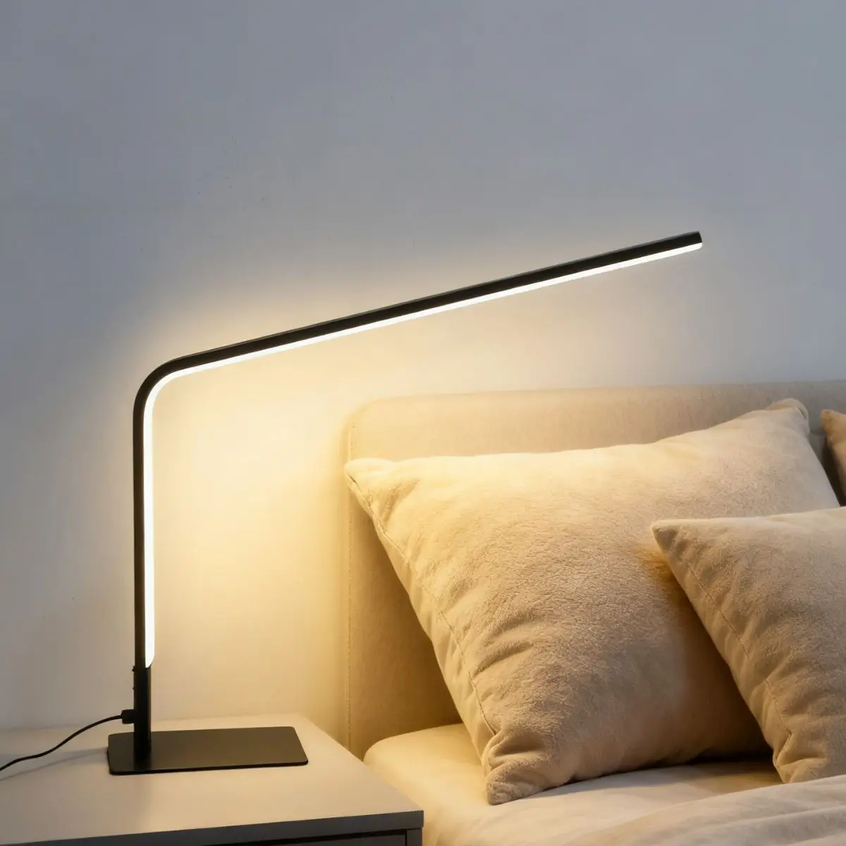 ضوء LED لحماية العين بخط بسيط وحديث، ضوء USB ثلاثي الألوان، إضاءة ديكورية للقراءة في مكتب غرفة النوم