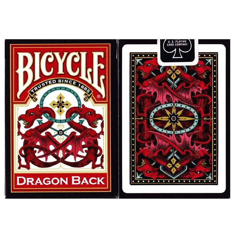 Bicycle Red Dragon Back Playing Cards Deck USPCC Poker Collection Card Games Magic Tricks for Magician