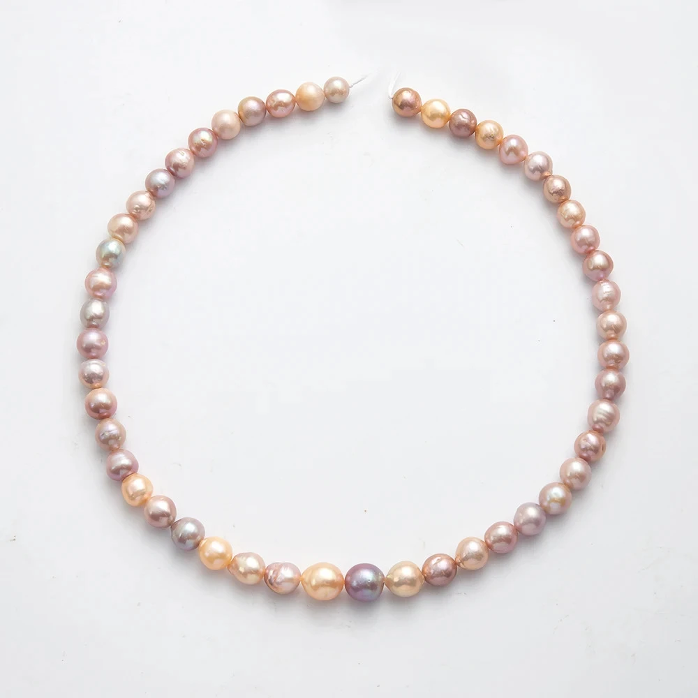 

8-9 мм розовый цвет натуральный маленький пресноводный жемчуг в стиле барокко разбросанные бусины-разделители изготовление ювелирных изделий DIY ожерелье браслет серьги