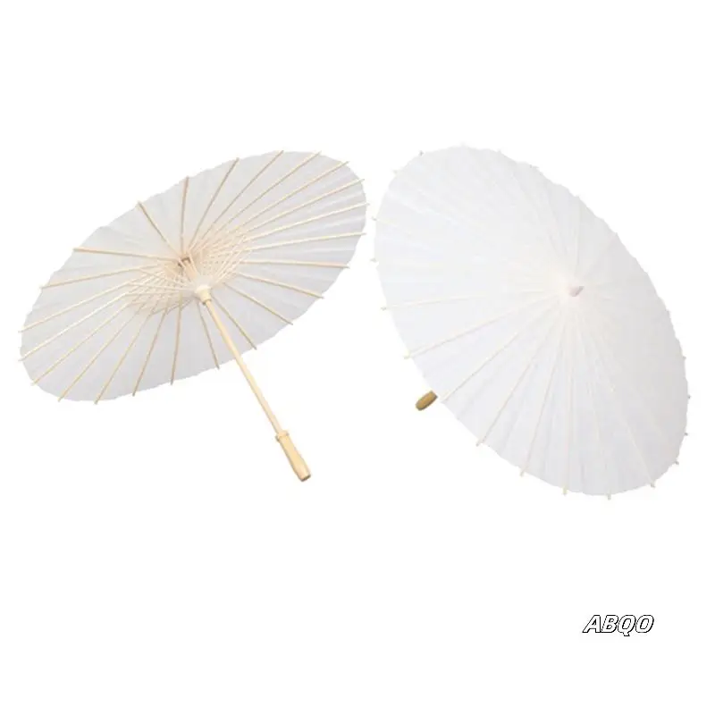 

32PCS Paper Parasol Wedding Umbrella Party Favor 40Cm Bamboo Umbrellas For Bridal Shower Centerpieces Photo Props